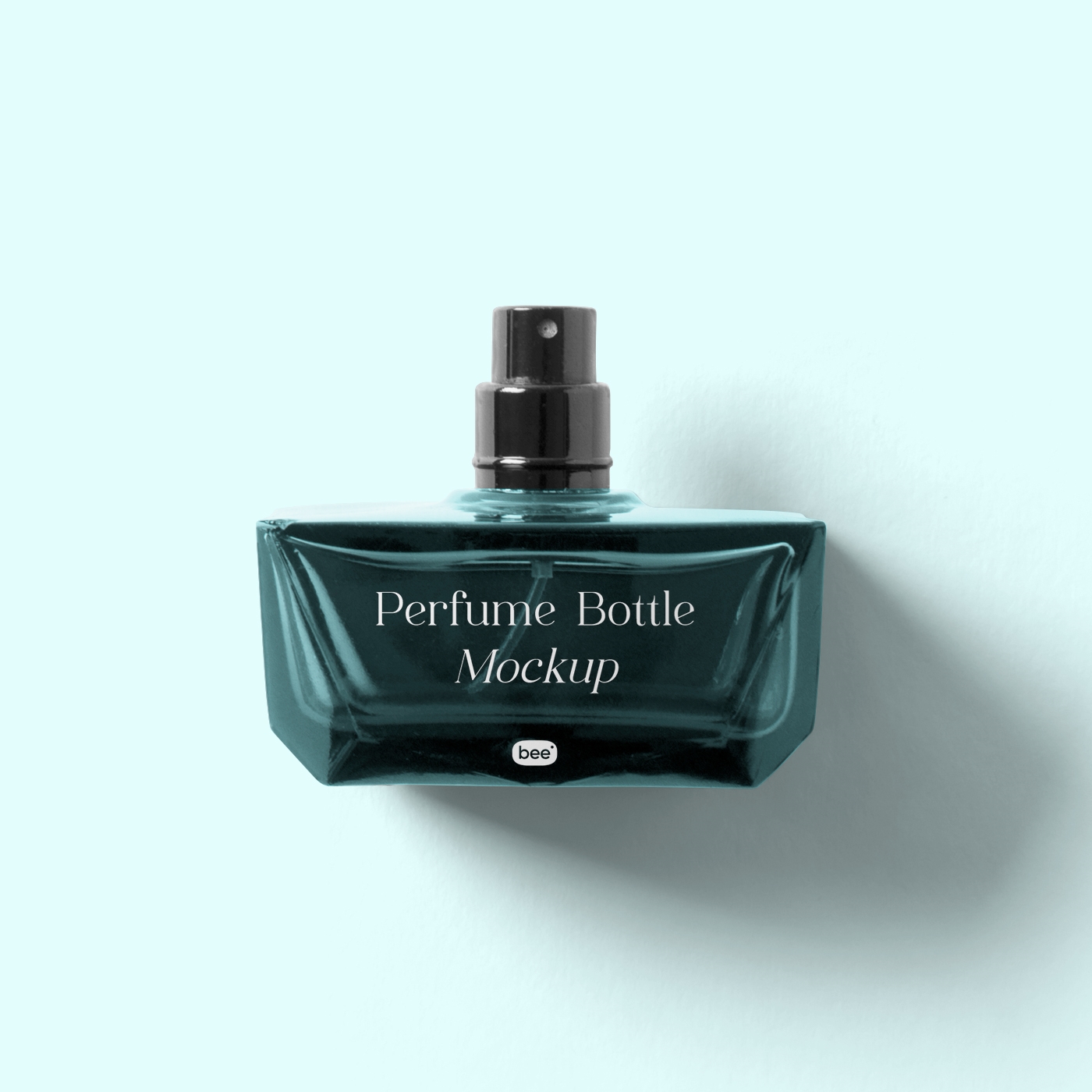 Foreside Sight of a Rectangular Perfume Bottle Mockup FREE PSD