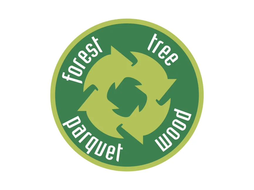 Forest Tree Parquet Wood Logo
