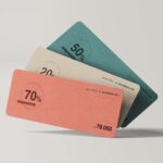 Formal Coupon Card Mockup Set