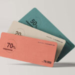 Formal Coupon Card Mockup Set