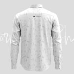 Formal Long Sleeve Shirt Mockup From Back Side
