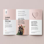Four 285×55 In Tri-Fold Flyer / Brochure Mockups