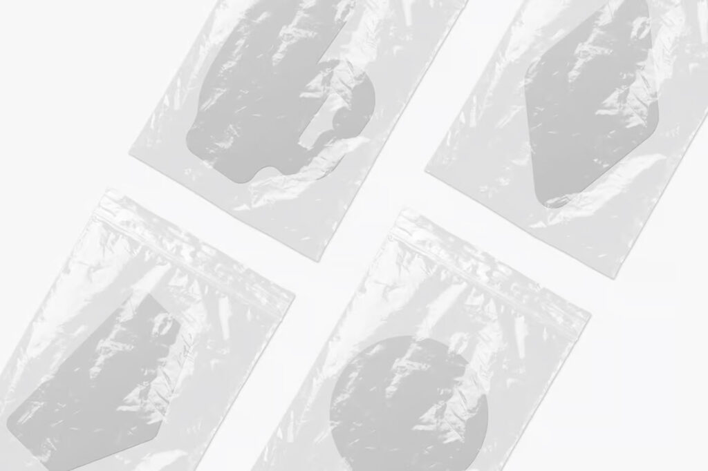 Four Foils With Sticker Mockup