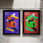 Framed Citylight Poster Mockup