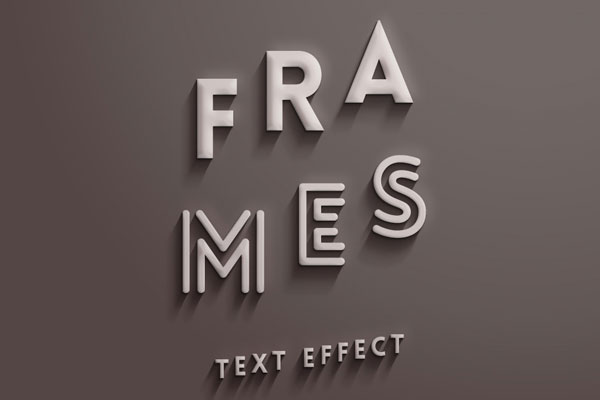 Frames Text Effect