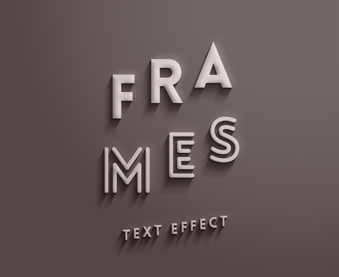Frames Text Effect FREE PSD
