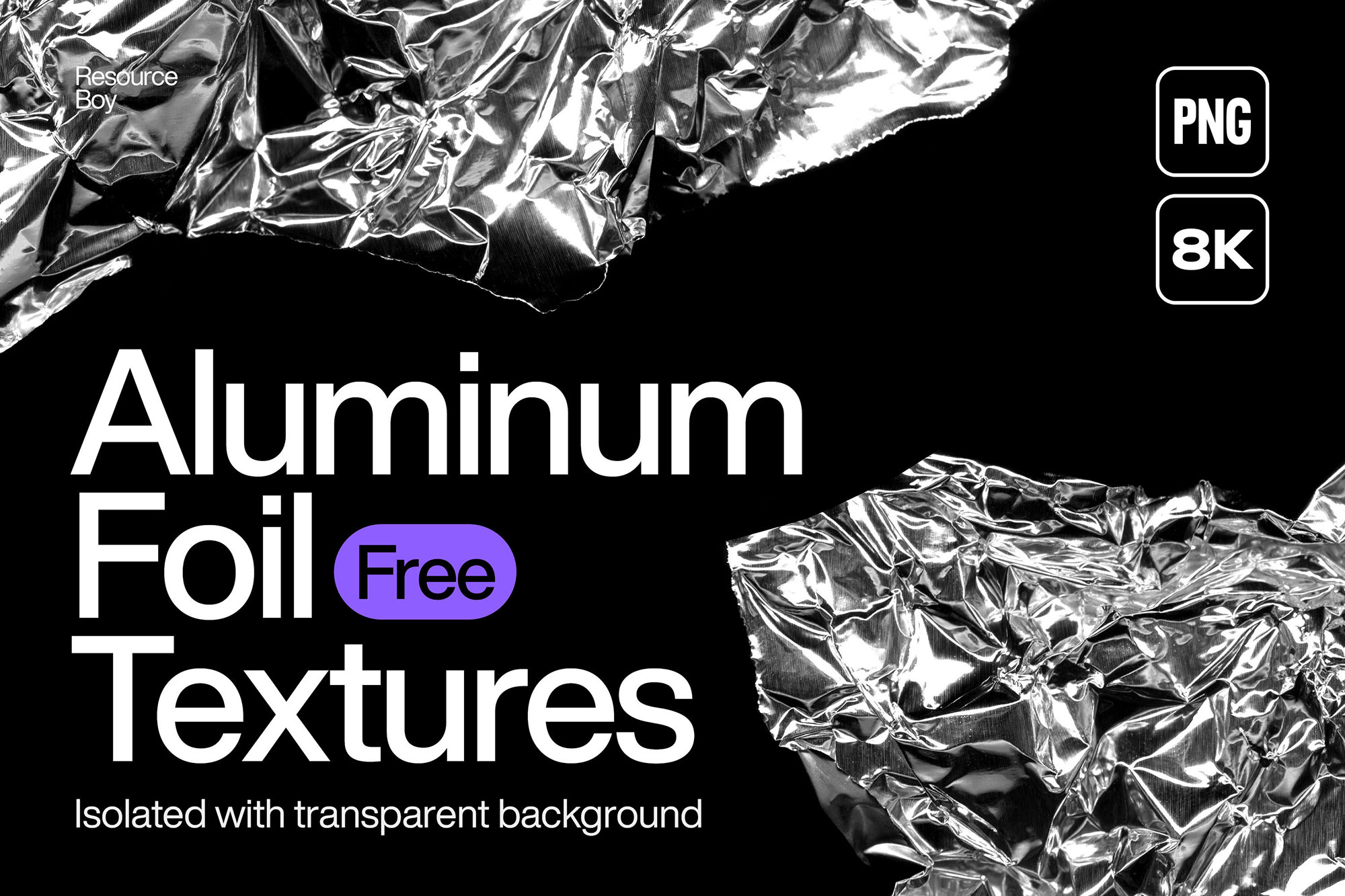 Free Aluminium Foil PNG Textures