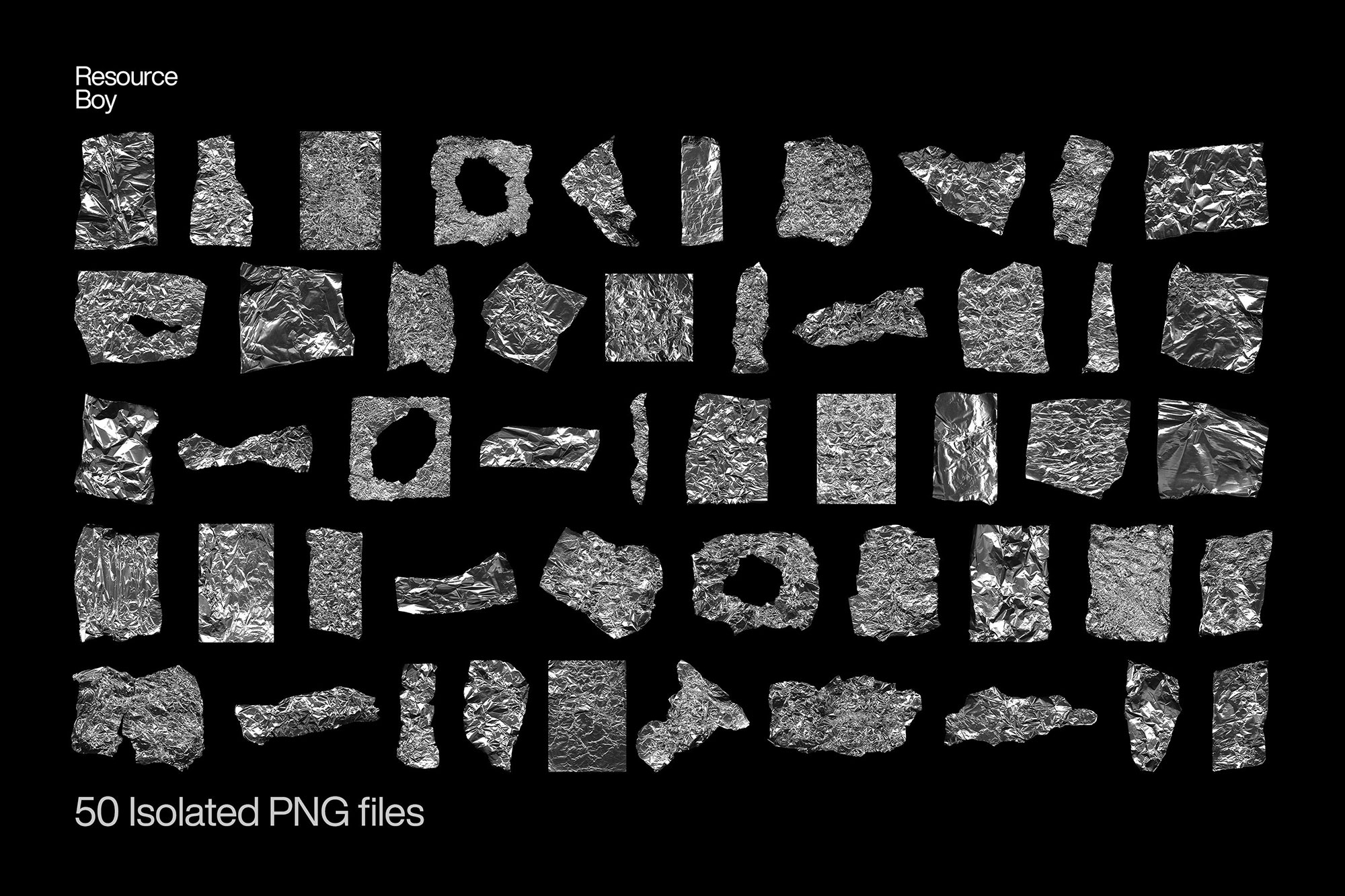 Free Aluminium Foil PNG Textures