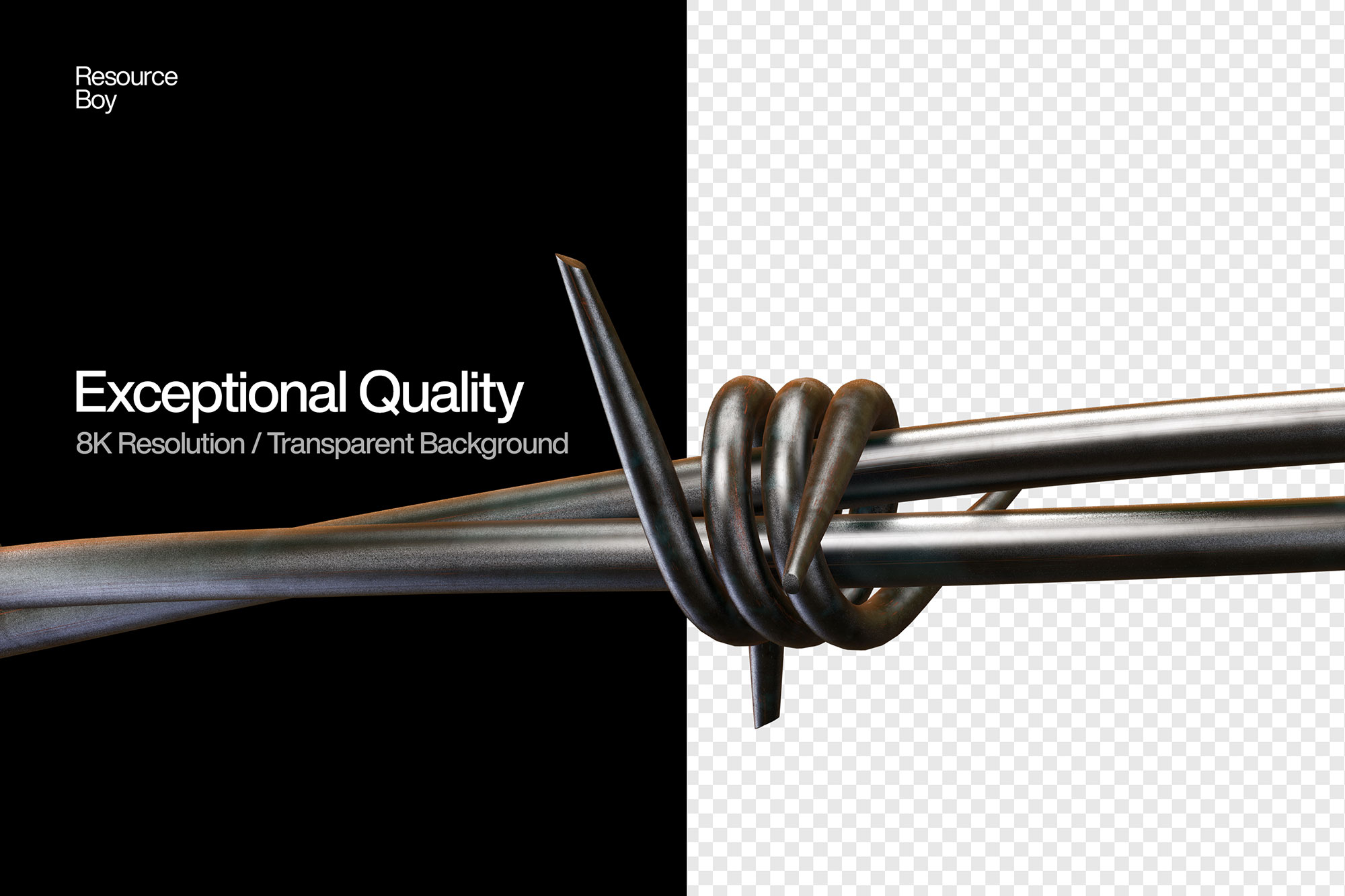 Free Barbed Wire PNG Textures (High Resolution)