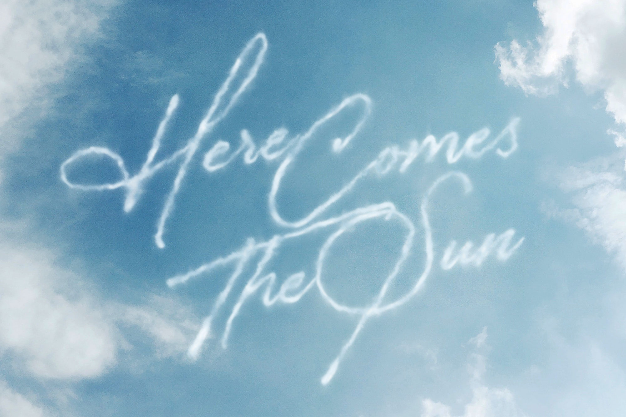 Free Cloud Text Effect PSD Template