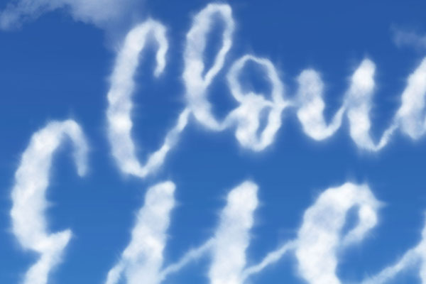 Cloud Text Effect