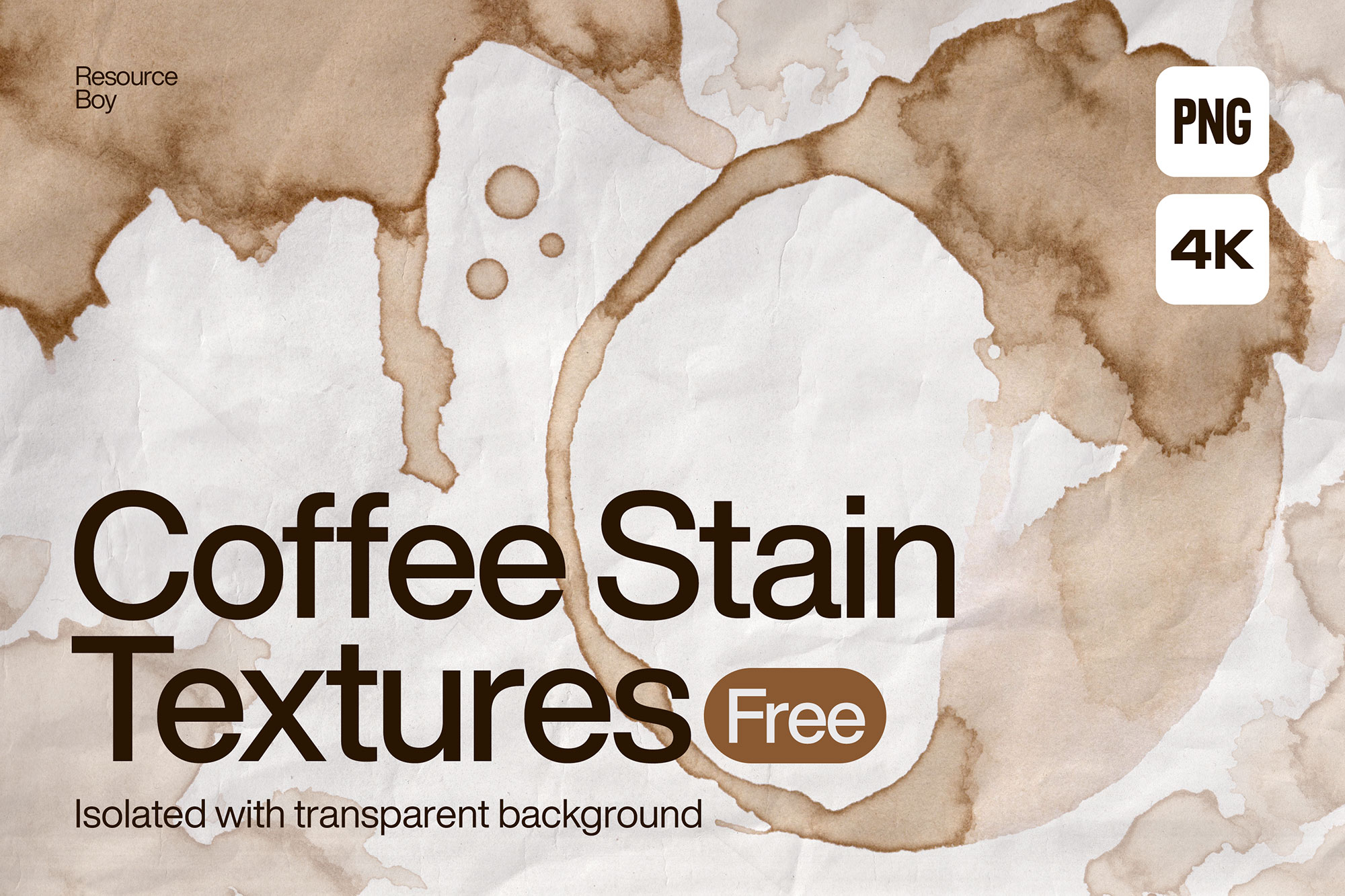 Free Coffee Stain PNG Textures