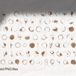 100 Coffee Stain Textures