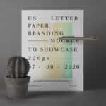 Letterhead Paper and a Pen Mockup