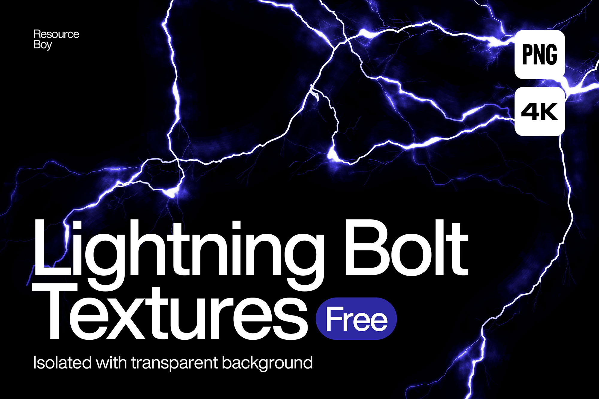 Free Lightning Bolt PNG Textures