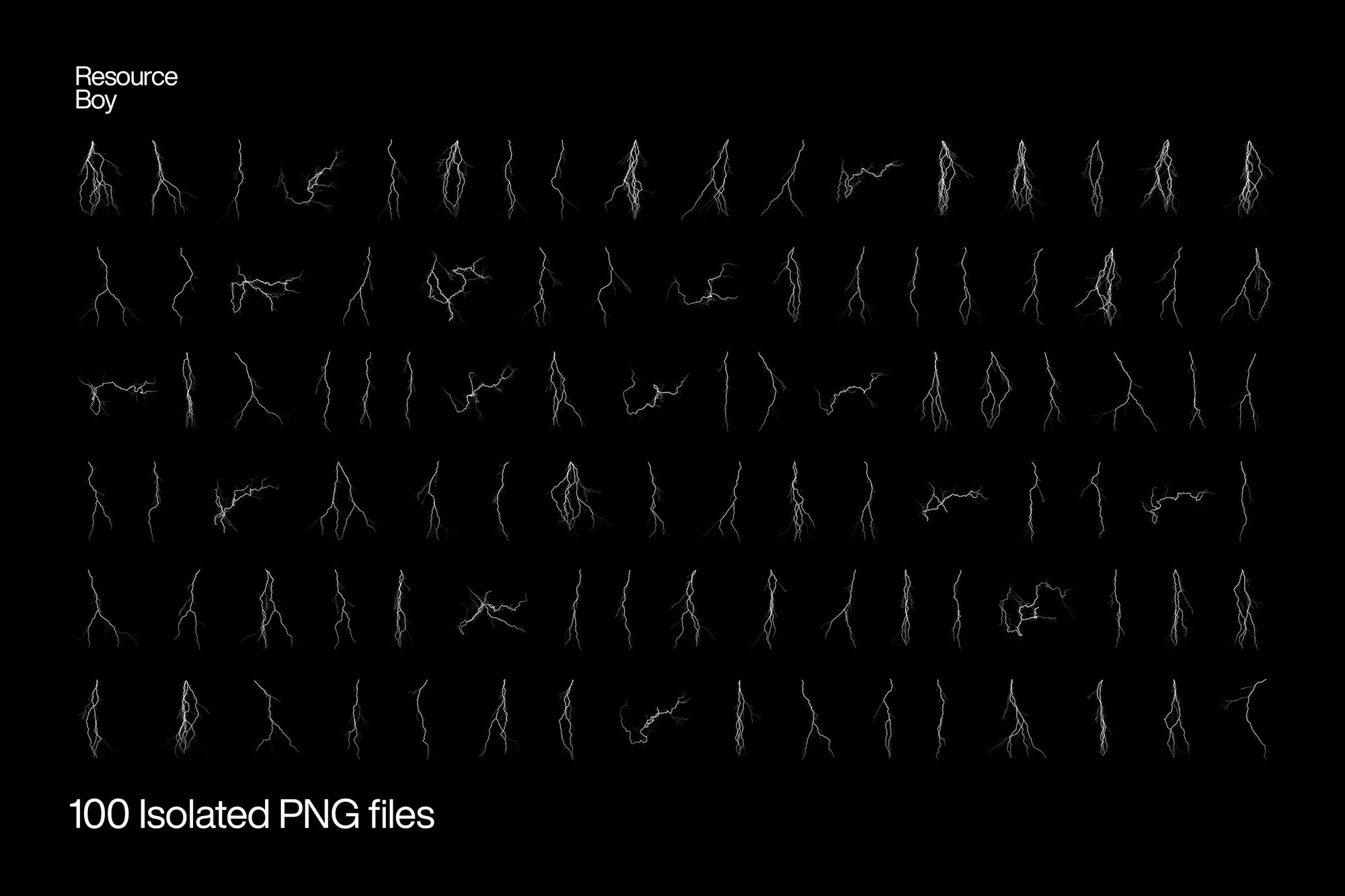 Free Lightning Bolt PNG Textures