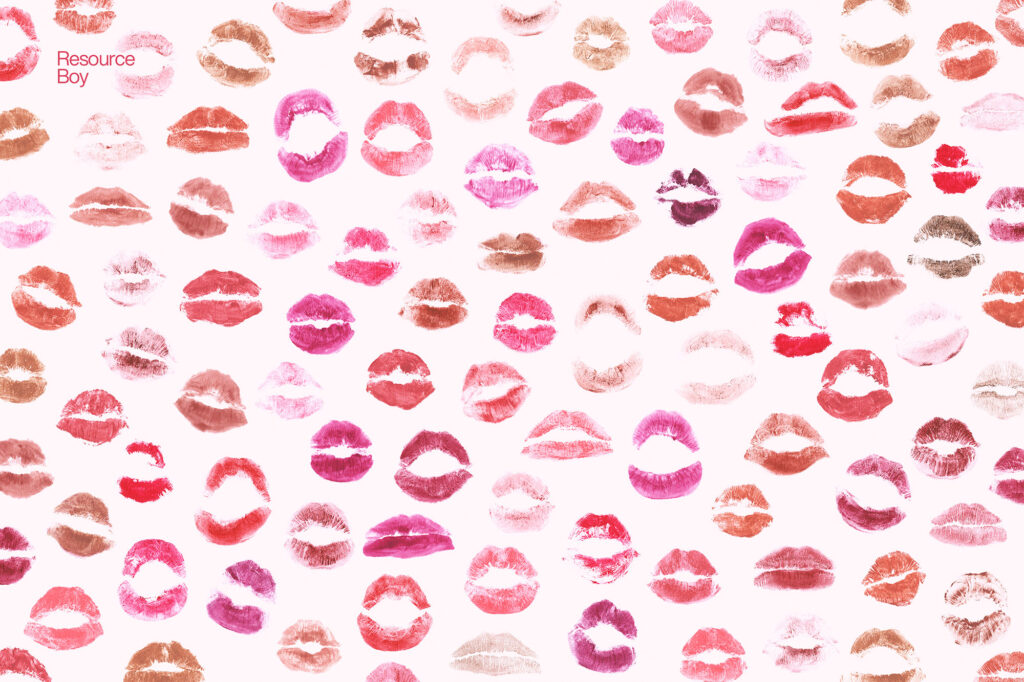 100+ Lip Print Textures