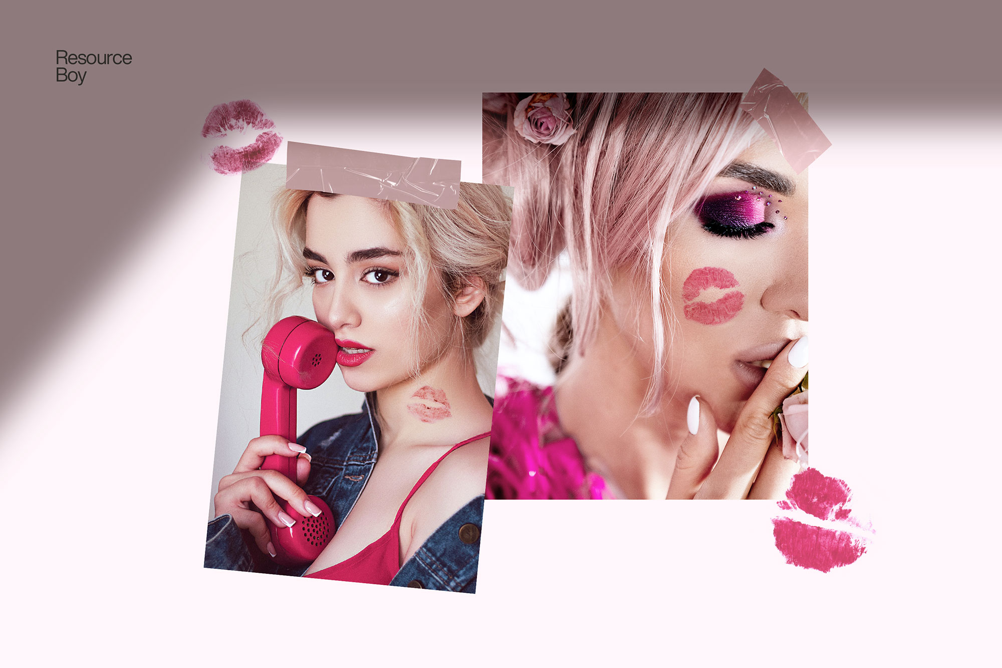 100 Free Lip Print Lipstick PNG Textures