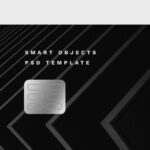 Minimal Titanium Credit Card Mockup