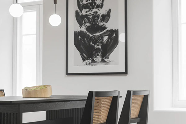 Modern Black and White Poster Mockup