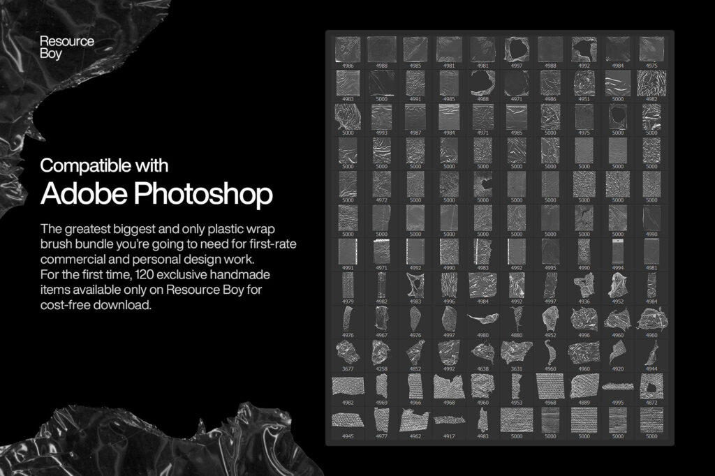 100+ Plastic Wrap Photoshop Brushes