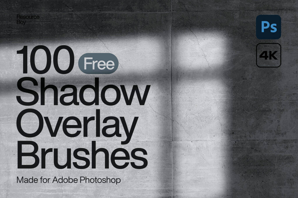 100 Shadow Overlay Photoshop Brushes