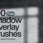 100 Shadow Overlay Photoshop Brushes