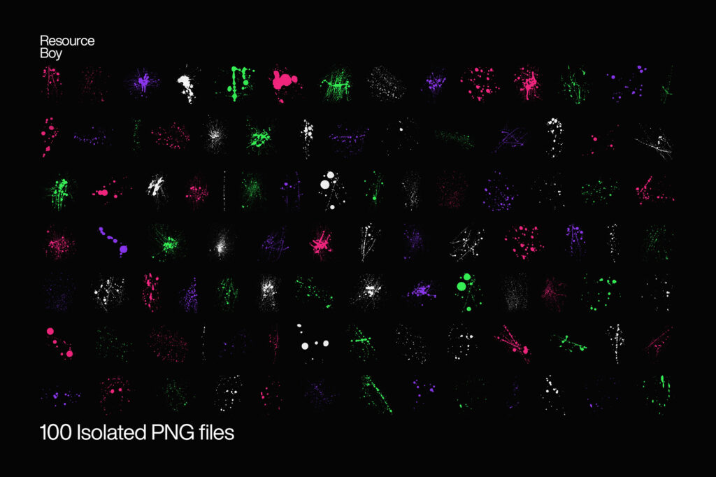 100 Splatter Textures