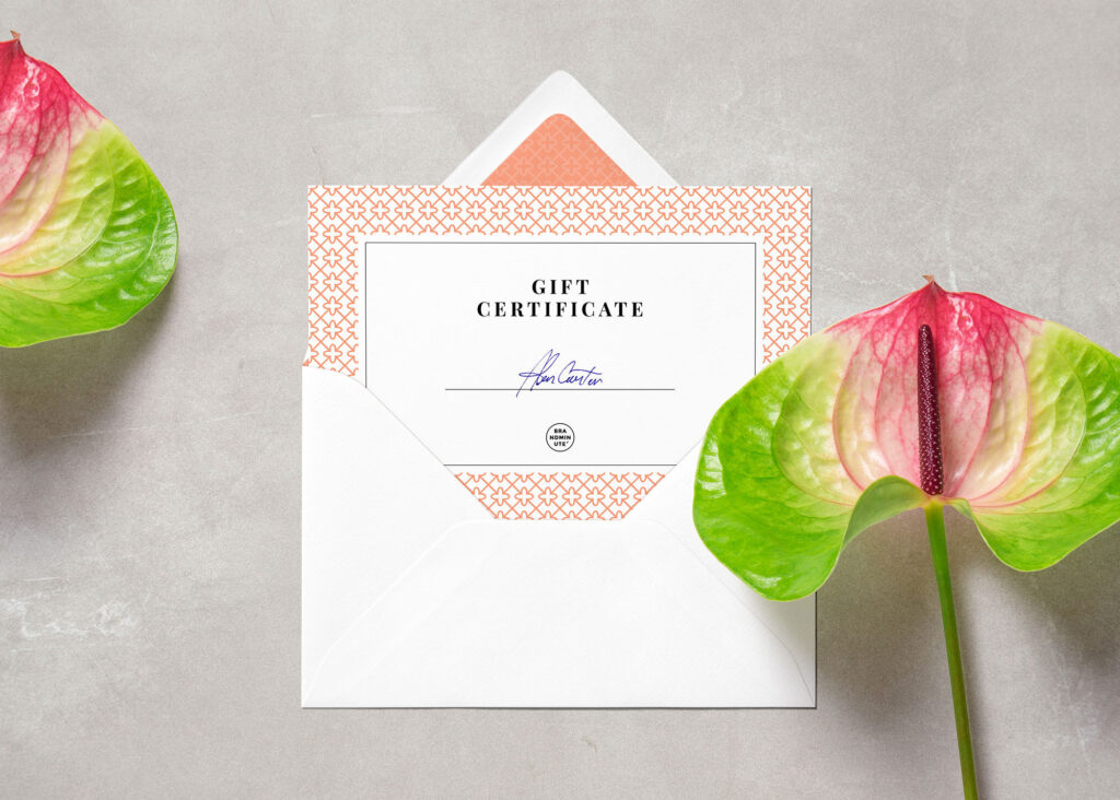 Top-View Envelope and Letter Mockup