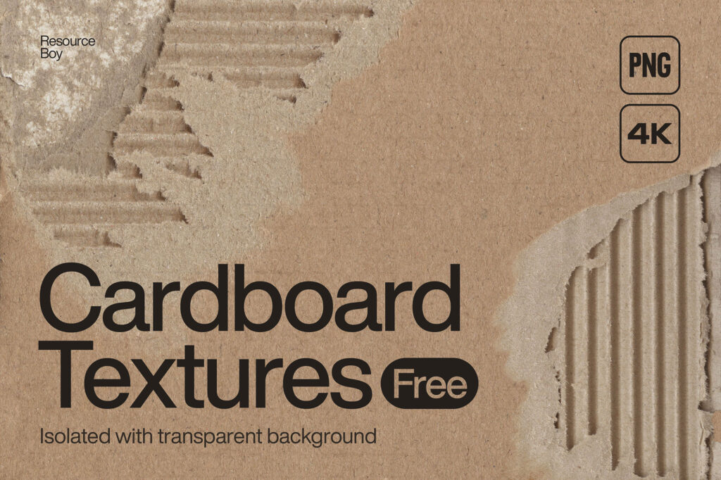 100 Torn Cardboard Textures