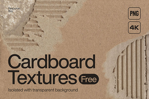 100 Torn Cardboard Textures