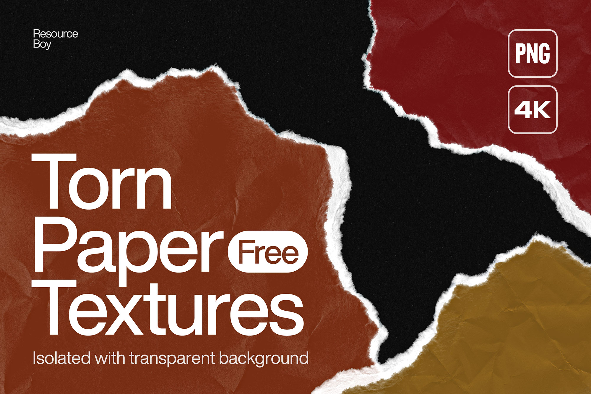 Free Torn Paper / Ripped Paper PNG Transparent Textures