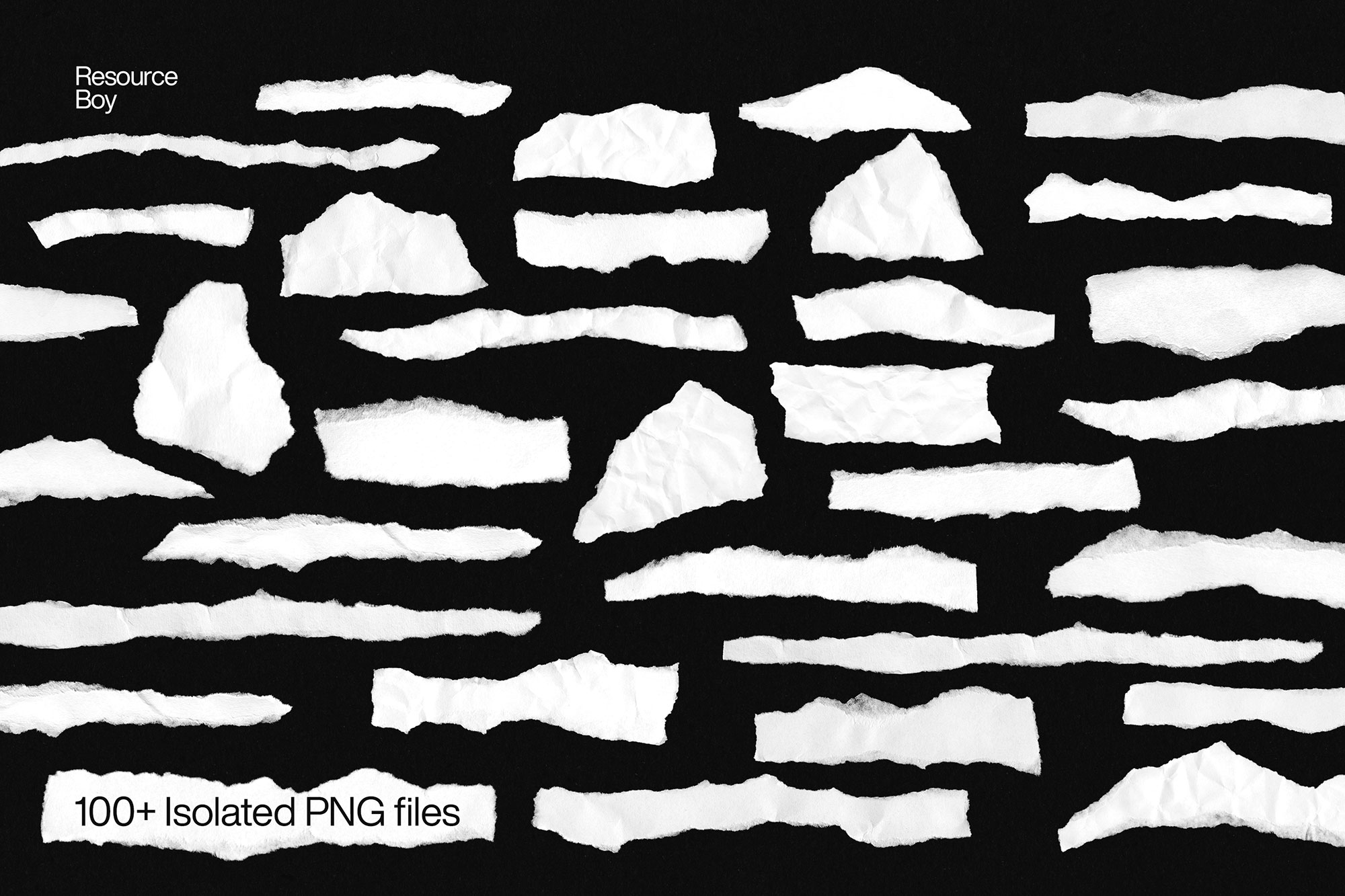 Free Torn Paper / Ripped Paper PNG Transparent Textures