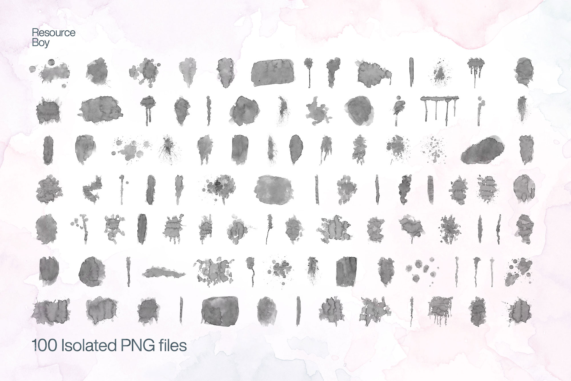 100 Free Watercolor Textures (High Resolution)