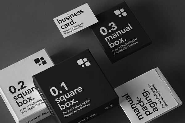 Manual Packaging Mockup Set