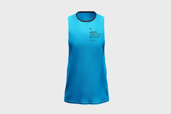Front and 3/4 View of 3 Men’s Tank Top Mockups