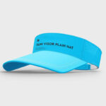 Front and 3/4 View of 3 Sun Visor Plain Hat Mockups