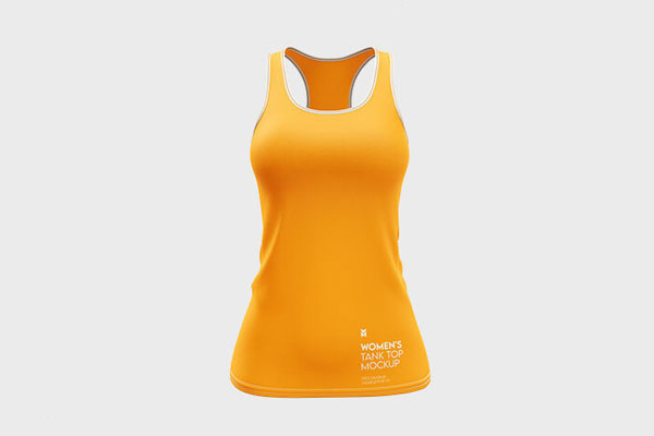 Front and 3/4 View of 3 Women’s Tank Top Mockups