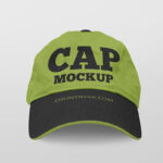 Two Front and 3/4 View Cap Mockups