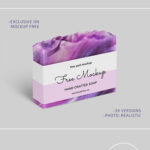 Front and 3/4 View of Three Soaps Mockups