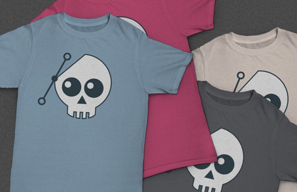 Front and Back Lifelike T-Shirt Mockup