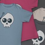 Front and Back Lifelike T-Shirt Mockup
