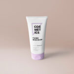Front and Center Standing Flip Cap Tube Packaging Mockup