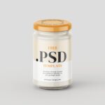 Front and Perspective View of 3 Cream Jar Mockups