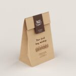 Front and Perspective View of 3 Paper Delivery Bag Mockups