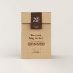 Front and Perspective View of 3 Paper Delivery Bag Mockups