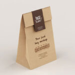 Front and Perspective View of 3 Paper Delivery Bag Mockups