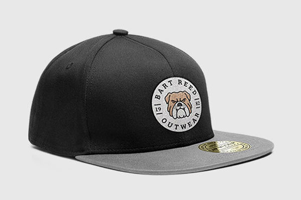 Front and Side Views of a Three Linen Snapback Cap Mockups
