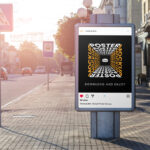 Front Shot of Citylight Poster Mockup