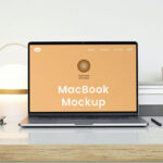Front Shot of MacBook Mockup